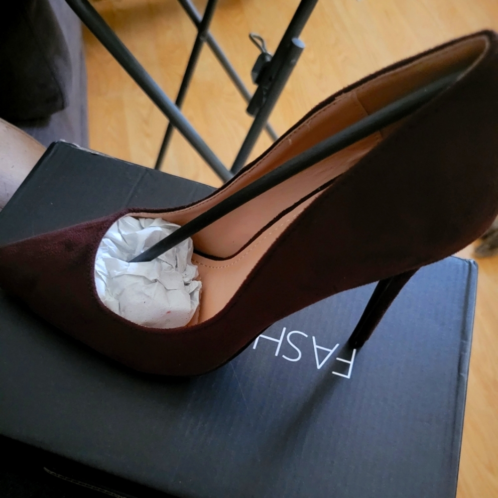 Never worn Chocolate Brown stilettos